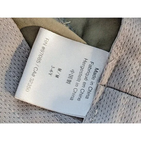 Outdoor Research Sun Bucket Hat Cap Fitted Boys M 3-6Y Khaki Green Camp Summer - Picture 9 of 9